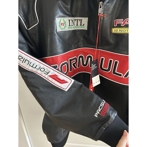 Formula 1 x PacSun Leather Pole Position Jacket Size XL Limited Edition New - Picture 5 of 11